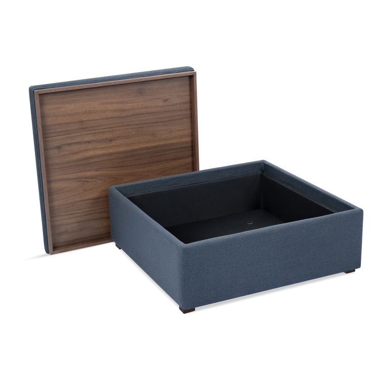 Square ryan modular storage deals ottoman with tray top